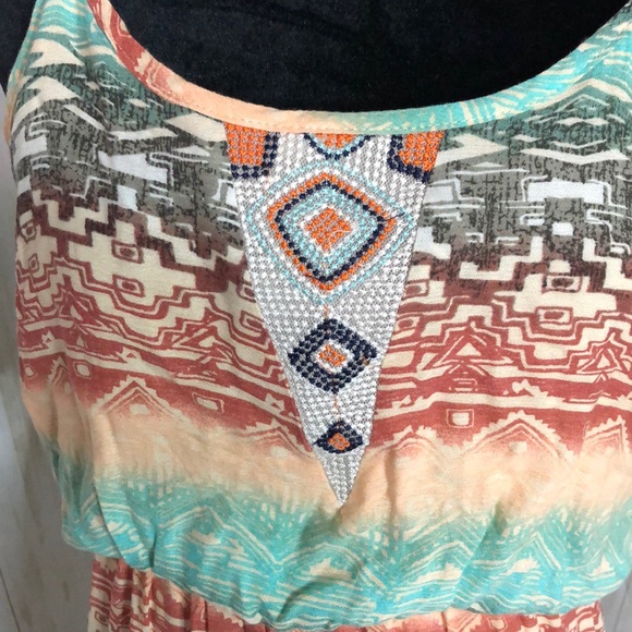 DANBEE multicolor size M spaghetti straps maxi - Picture 6 of 10